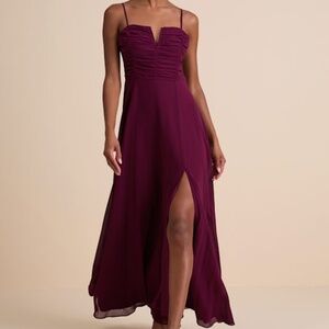 NWT - NEVER WORN - Lulus Sweeney Plum Purple Sleeveless Maxi Dress - Size Medium